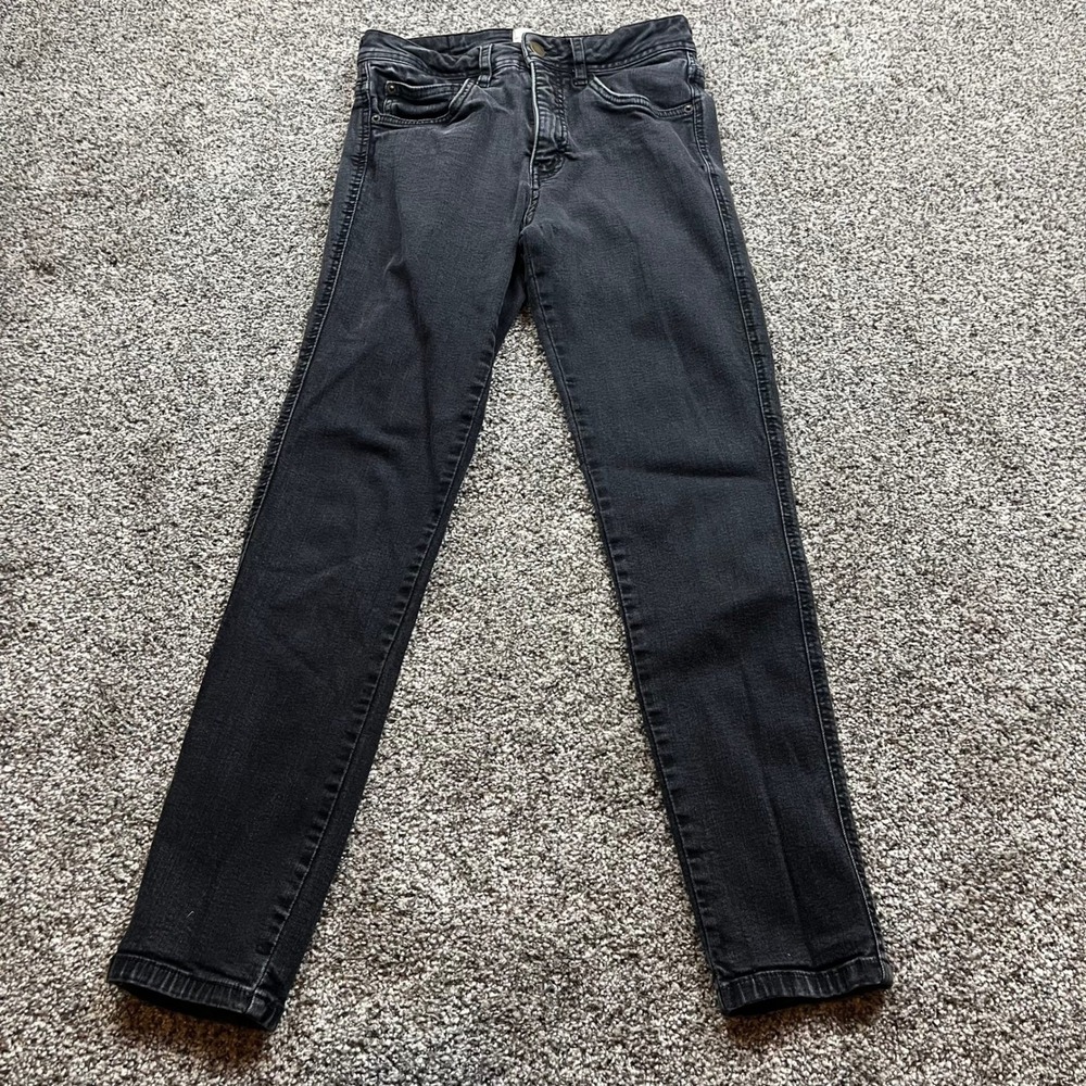 SEZANE DENIM Jeans Womens 27 Black Wash Skinny High Rise Slim Fit Stretch